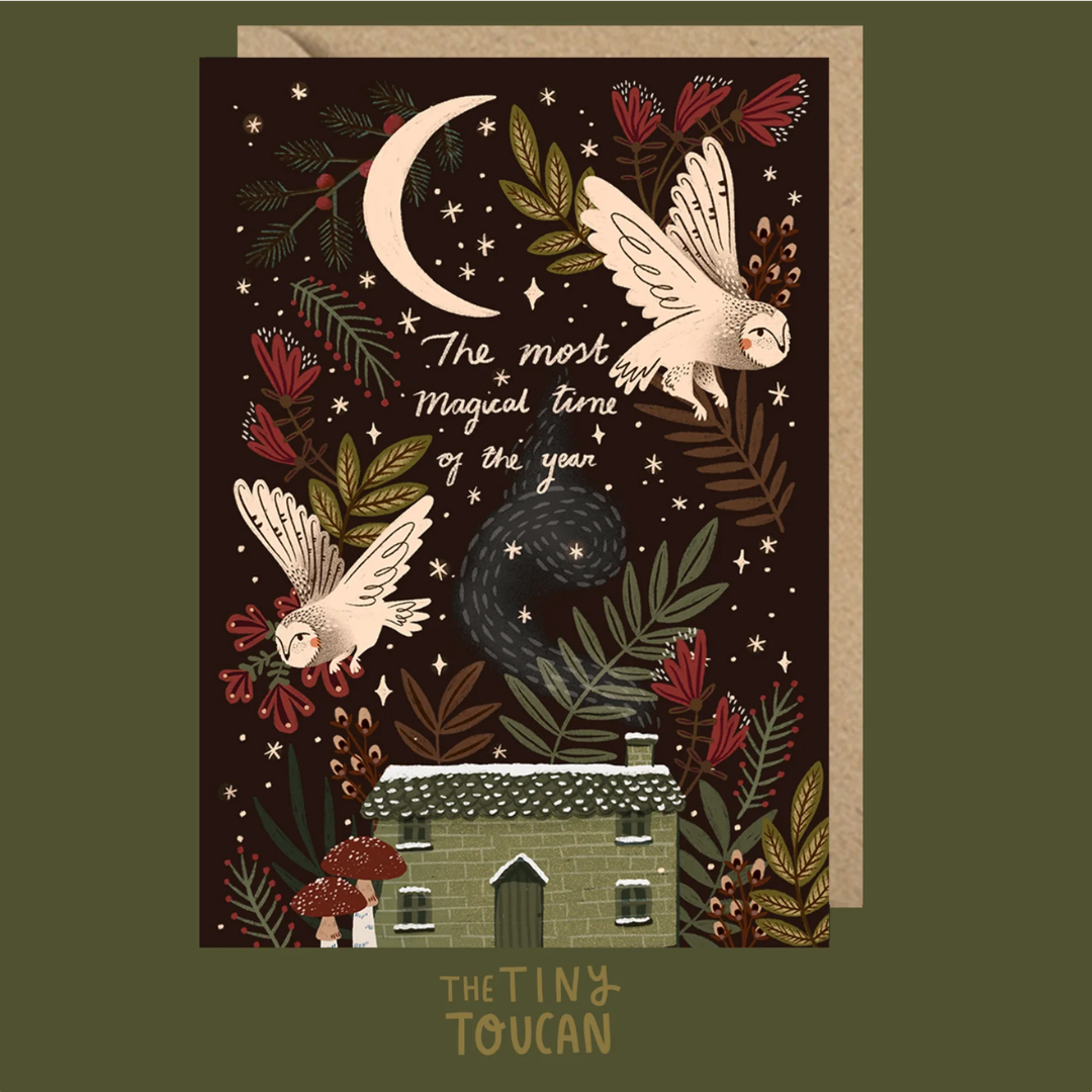 Magical Time of Year Owl Card
