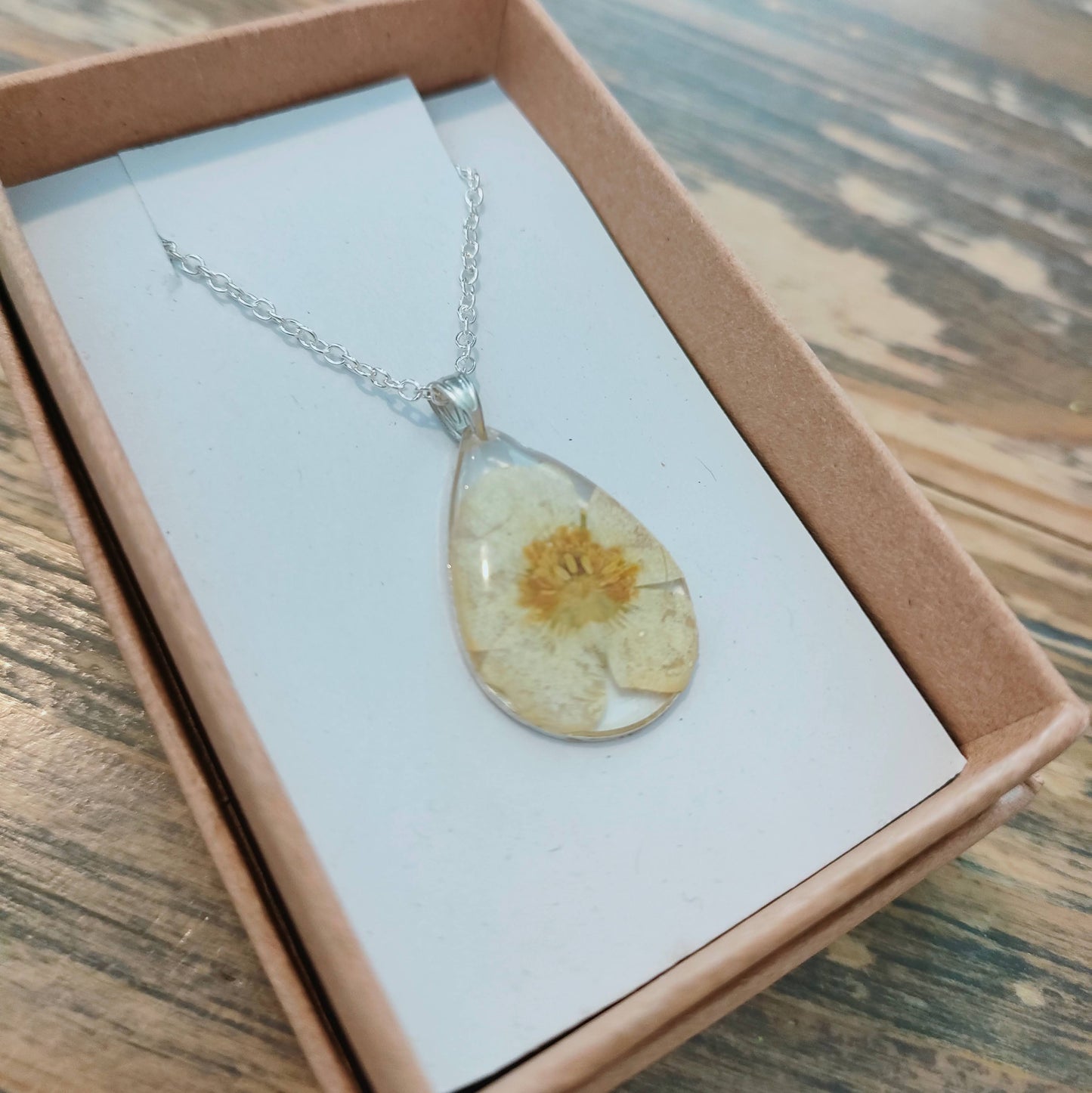 Pressed Flower Resin Necklaces