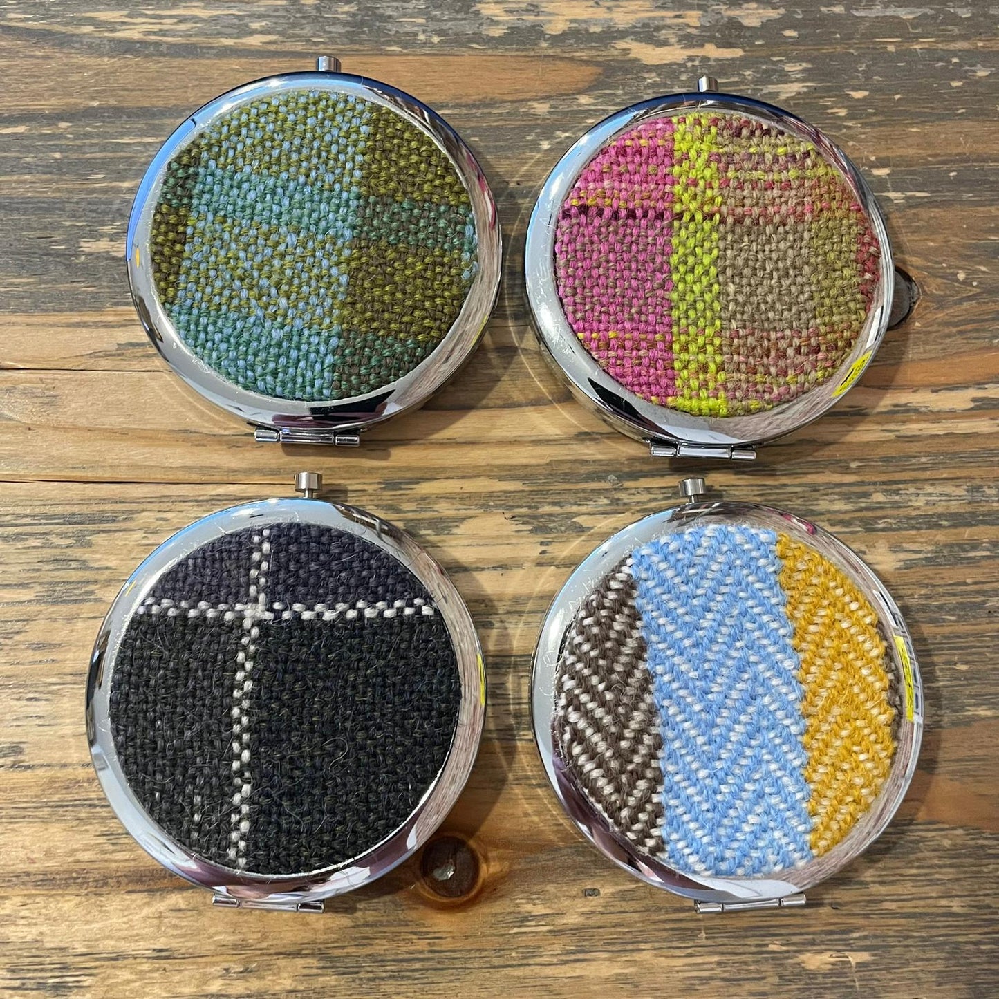 Plaid Pocket Mirrors